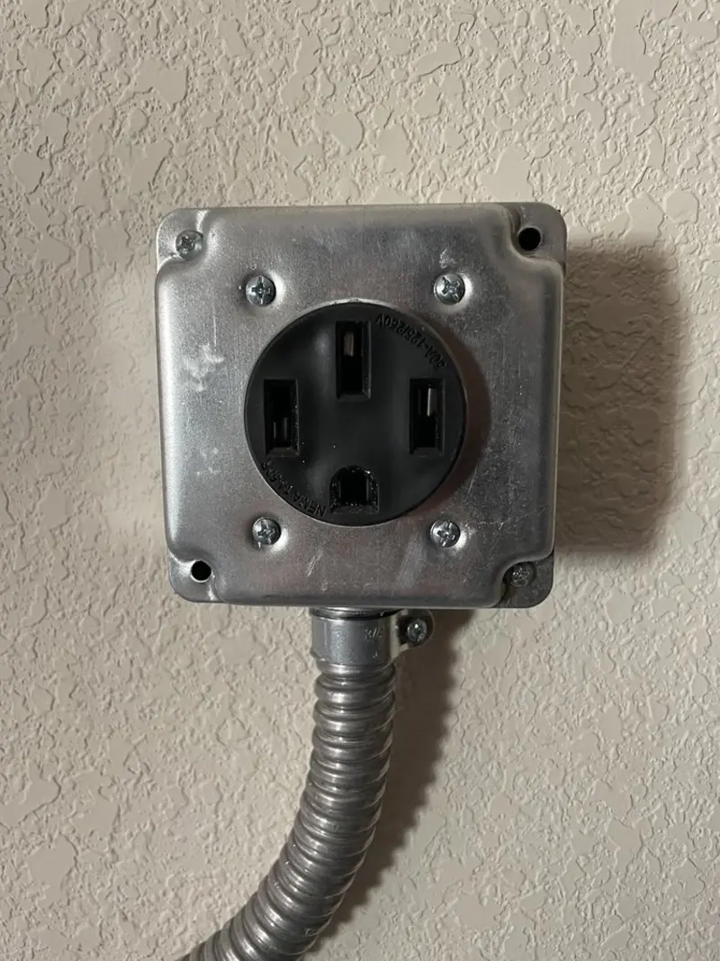 NEMA 14-50 outlet installed for Smart Home Electrical in China Grove